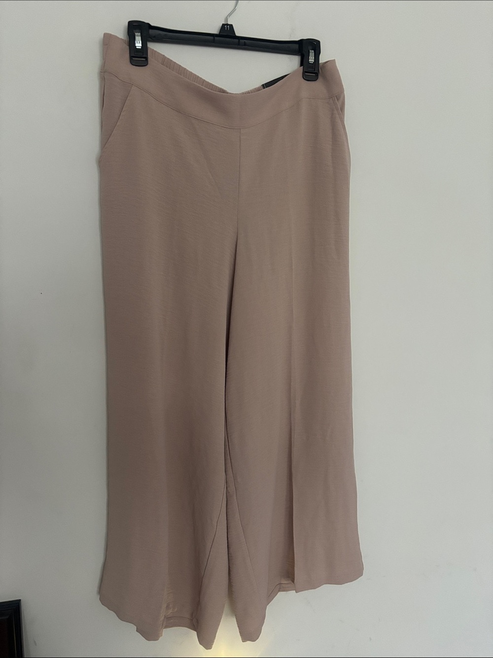 Adrianna Papell Soft Blush Wide-Leg Pants